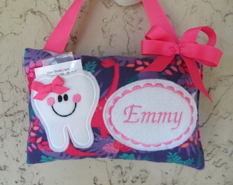 Tooth Fairy Pillow, Pillow for loose tooth, Baby Shower Gift