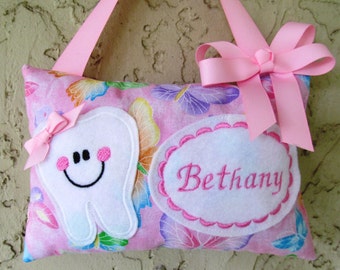 Personalized Tooth Fairy Pillow, Children's Keepsake, Custom Tooth Holder, Kids Gift, Tooth Fairy Gift