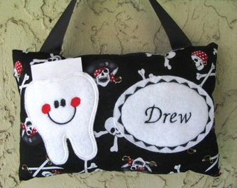 Personalized Tooth Fairy Pillow, Children's Keepsake, Custom Tooth Holder, Kids Gift, Tooth Fairy Gift