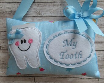 Personalized Tooth Fairy Pillow, Children's Keepsake, Custom Tooth Holder, Kids Gift, Tooth Fairy Gift