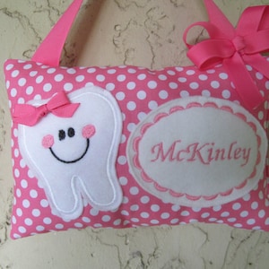Personalized Tooth Fairy Pillow, Children&#39;s Keepsake, Custom Tooth Holder, Kids Gift, Tooth Fairy Gift