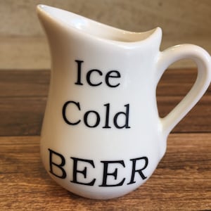 Ice Cold Beer Pitcher, Beer Decor, Beer Pitcher