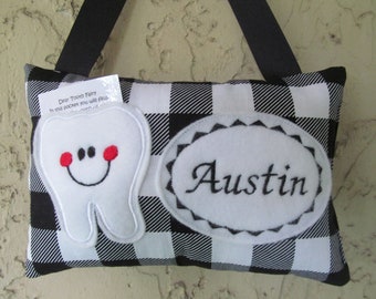 Tooth Fairy Pillow, Pillow for loose tooth, Baby Shower Gift