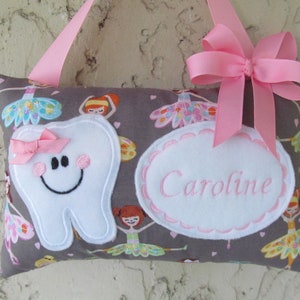 Personalized Tooth Fairy Pillow, Children&#39;s Keepsake, Custom Tooth Holder, Kids Gift, Tooth Fairy Gift