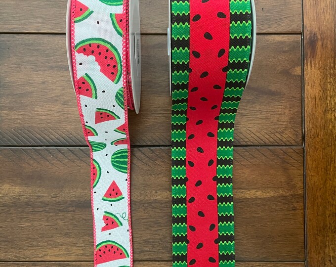 Watermelon, Ribbon, Watermelon, Wired, Ribbon, Etsy