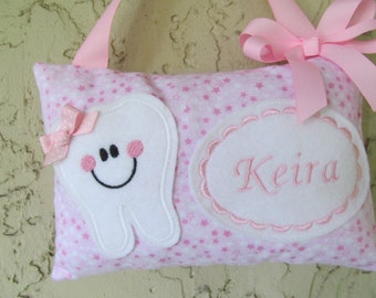 Personalized Tooth Fairy Pillow, Children&#39;s Keepsake, Custom Tooth Holder, Kids Gift, Tooth Fairy Gift