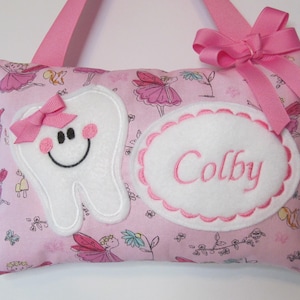 Personalized Tooth Fairy Pillow, Children&#39;s Keepsake, Custom Tooth Holder, Kids Gift, Tooth Fairy Gift