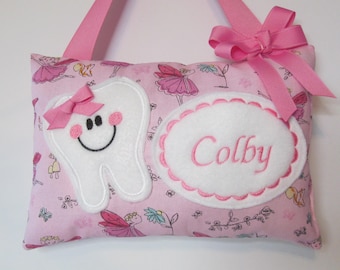 Personalized Tooth Fairy Pillow, Children's Keepsake, Custom Tooth Holder, Kids Gift, Tooth Fairy Gift