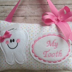 Personalized Tooth Fairy Pillow, Children&#39;s Keepsake, Custom Tooth Holder, Kids Gift, Tooth Fairy Gift