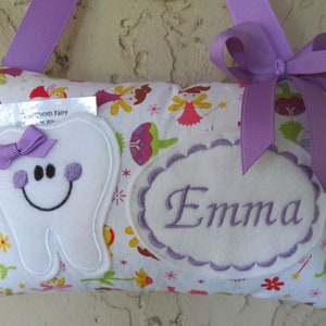 Personalized Tooth Fairy Pillow, Children&#39;s Keepsake, Custom Tooth Holder, Kids Gift, Tooth Fairy Gift