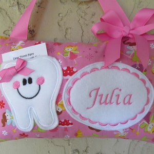 Personalized Tooth Fairy Pillow, Children&#39;s Keepsake, Custom Tooth Holder, Kids Gift, Tooth Fairy Gift