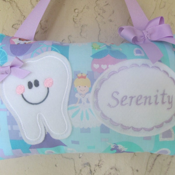 Tooth Fairy Pillow Princess Castle Personalized