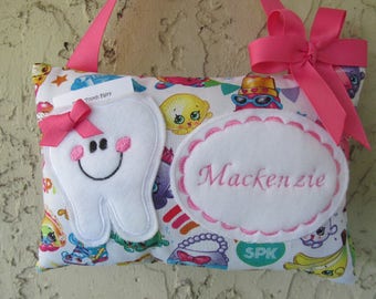 Tooth Fairy Pillow, Pillow for loose tooth, Baby Shower Gift