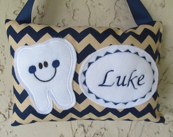 Personalized Tooth Fairy Pillow, Children's Keepsake, Custom Tooth Holder, Kids Gift, Tooth Fairy Gift
