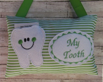 Personalized Tooth Fairy Pillow, Children's Keepsake, Custom Tooth Holder, Kids Gift, Tooth Fairy Gift