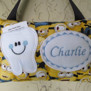 Personalized Tooth Fairy Pillow, Children&#39;s Keepsake, Custom Tooth Holder, Kids Gift, Tooth Fairy Gift