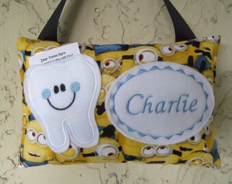 Personalized Tooth Fairy Pillow, Children's Keepsake, Custom Tooth Holder, Kids Gift, Tooth Fairy Gift