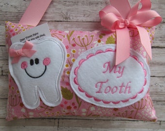 Personalized Tooth Fairy Pillow, Children's Keepsake, Custom Tooth Holder, Kids Gift, Tooth Fairy Gift