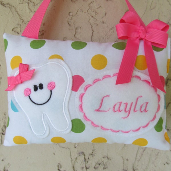 Tooth Fairy Pillow, Pillow for loose tooth, Baby Shower Gift