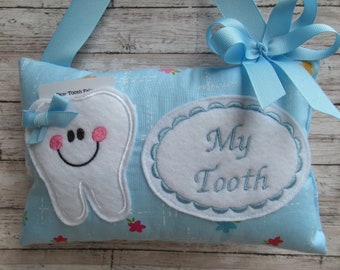 Personalized Tooth Fairy Pillow, Children's Keepsake, Custom Tooth Holder, Kids Gift, Tooth Fairy Gift