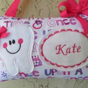 Personalized Tooth Fairy Pillow, Children&#39;s Keepsake, Custom Tooth Holder, Kids Gift, Tooth Fairy Gift