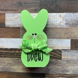 Easter Decor, Personalized Easter Bunnies, Easter Peeps, Easter place cards, Easter Bunny Decor, Now in 2 sizes Bild 7