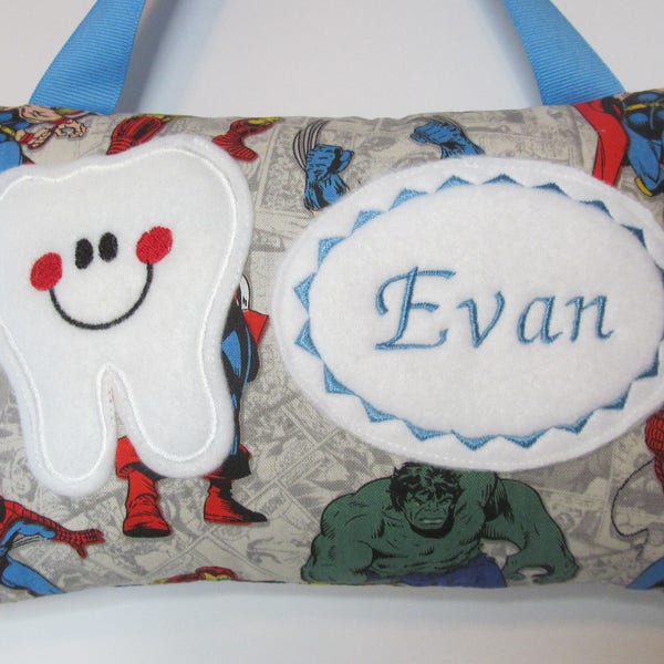 Personalized Tooth Fairy Pillow, Children's Keepsake, Custom Tooth Holder, Kids Gift, Tooth Fairy Gift