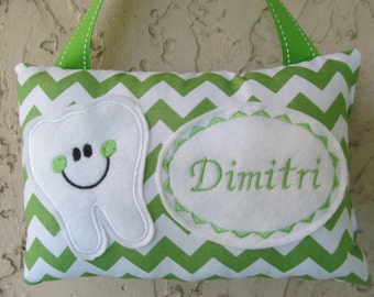 Personalized Tooth Fairy Pillow, Children's Keepsake, Custom Tooth Holder, Kids Gift, Tooth Fairy Gift
