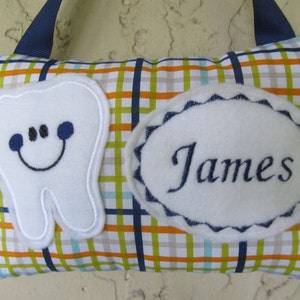 Personalized Tooth Fairy Pillow, Children&#39;s Keepsake, Custom Tooth Holder, Kids Gift, Tooth Fairy Gift