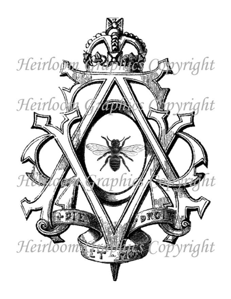 Queen Bee Iron on Digital Transfer Insect Queen Bee Transfer - Etsy