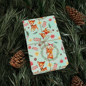 MERRY CHRISTMAS Deer Wrapping Paper