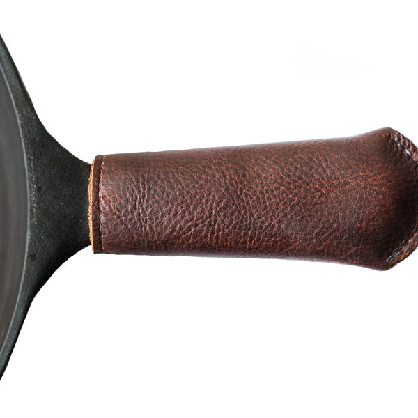 Leather Cast Iron Skillet Handle Cover