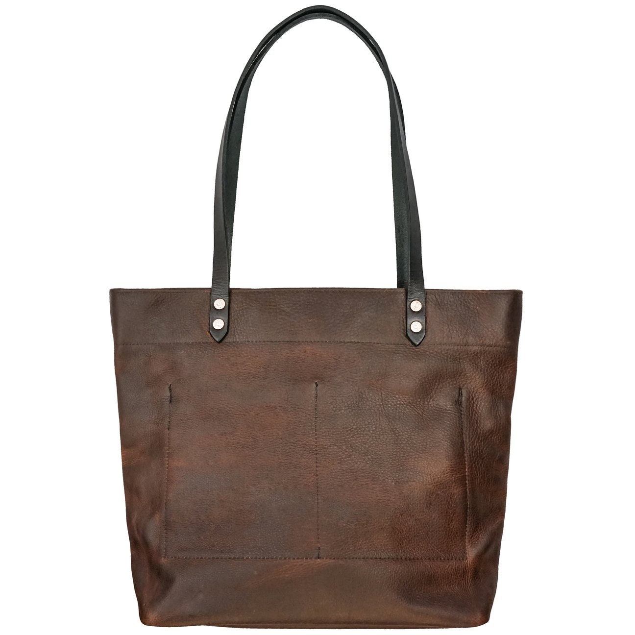 Leather Tote Cognac - Etsy