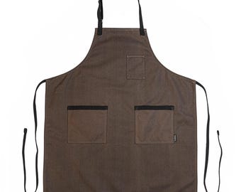 Water-Resistant Kitchen Standard Apron - Recycled Canvas | Hardmill