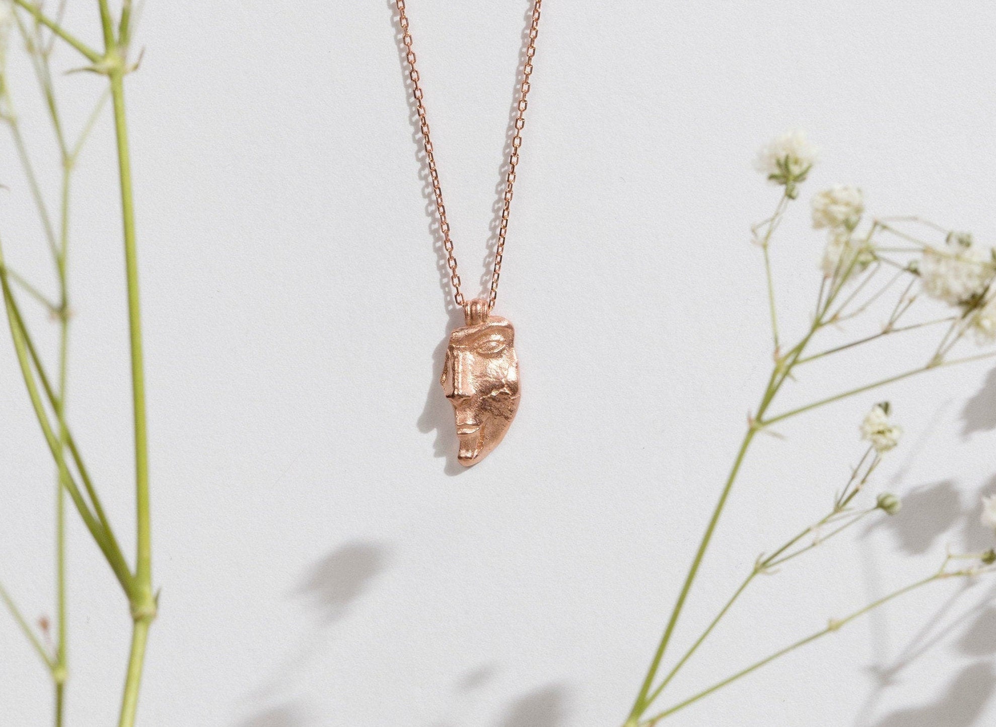 K14 Gold Necklace - Etsy