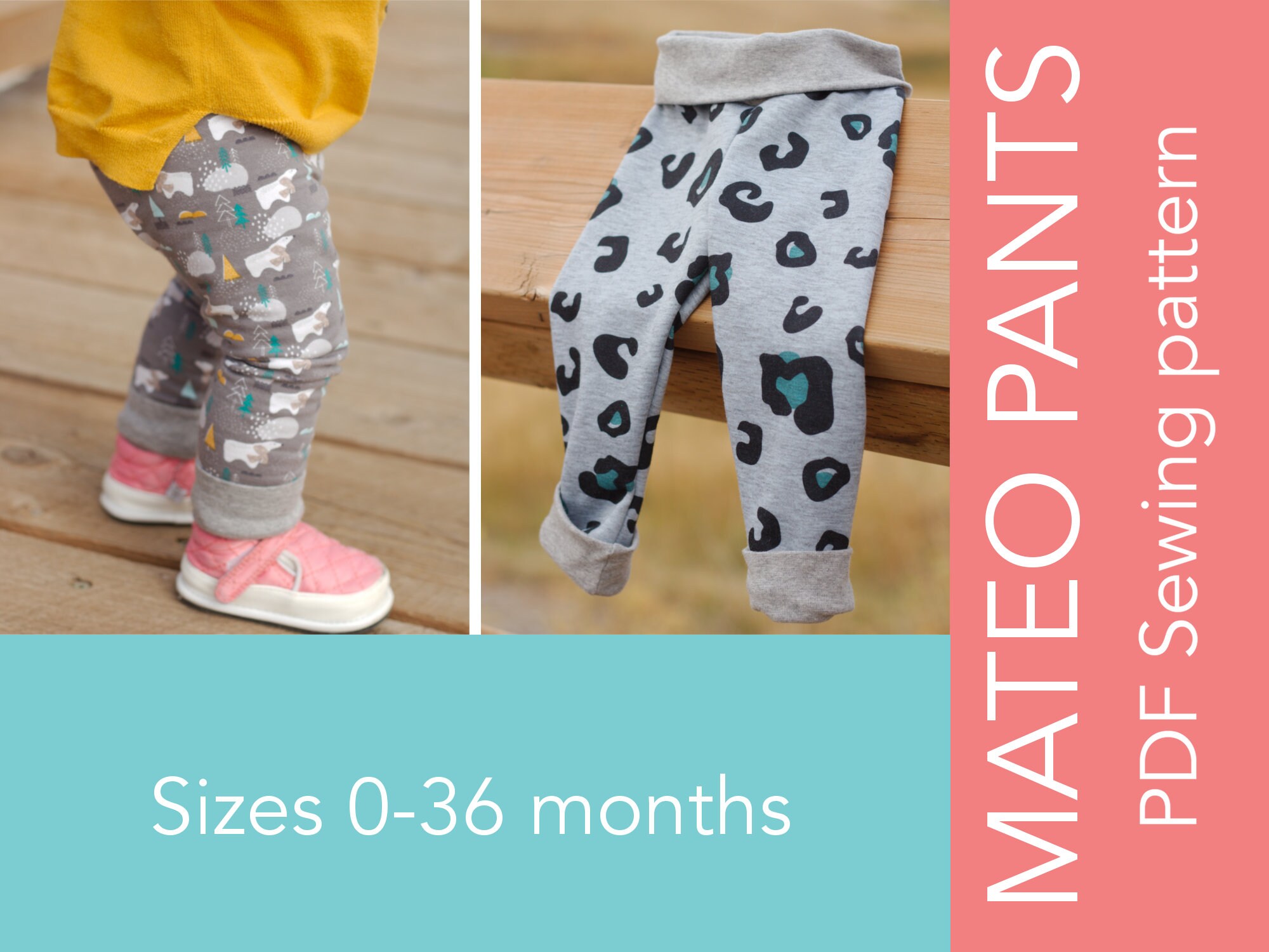 Baby & Toddler Grow With Me Pants Sewing Pattern Mateo Pants Etsy Canada