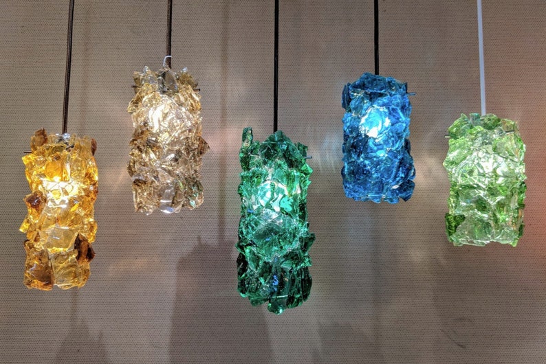 Colored Glass Pendant Lights