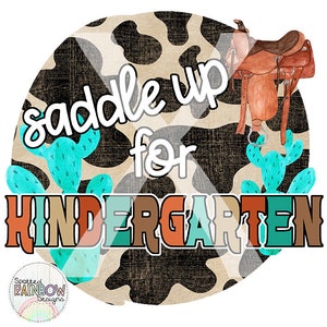 Selle pour la maternelle Western vache impression thème aztèque classe chemise retour à l’école Digital Design Sublimation Clipart PNG téléchargement