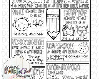 printable figurative language chart