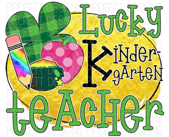 St Patricks Day Gift Kindergarten Teacher Plaid Shamrock T-Shirt St Patricks Day Gift Kindergarten Teacher Plaid Shamrock T-Shirt