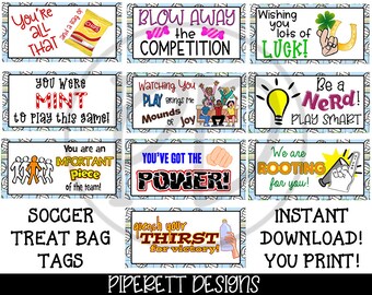 INSTANT DOWNLOAD Printable Basketball Team Treat Goody Candy Bag Tags ...