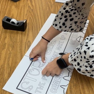 DIY Printable Traceable Anchor Chart Template Jumbo Story Elements ...