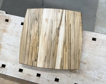 Pillow-Square Wormy Ambrosia Maple Cutting Board