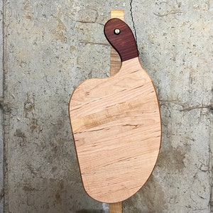 Dip Drip-series Wood Cutting Board / Serving Board / Charcuterie Board with Integral Handle Bubinga
