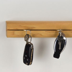 Modern Wood Key Holder Maple