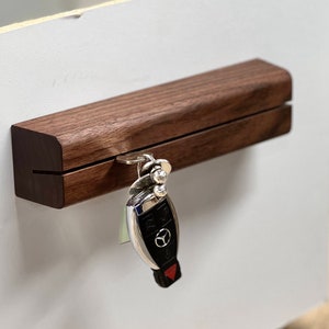 Modern Wood Key Holder Walnut