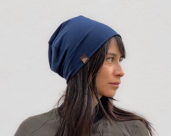 ORGANIC Beanie Basic in many colors and 3 sizes - comfortable jersey hat