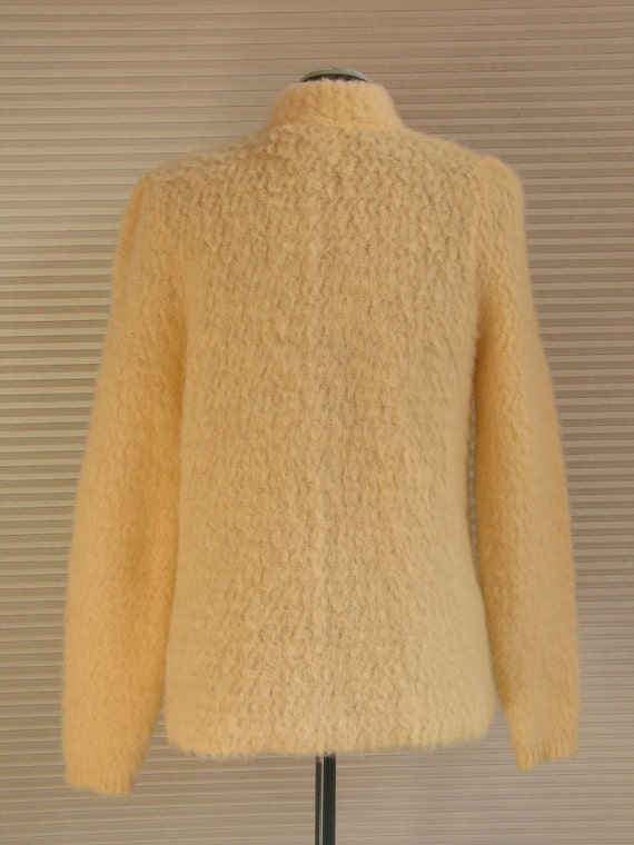 Warm Fuzzy Wool Cardigan Woman's Vintage 1980's O… - image 3