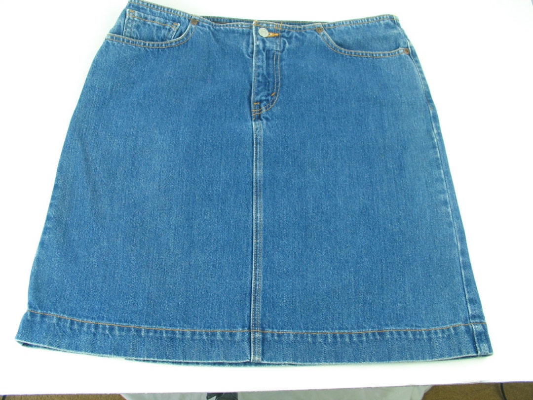 Vintage Levis Short Skirt Junior Size 11 Zipper Front Red Tag - Etsy