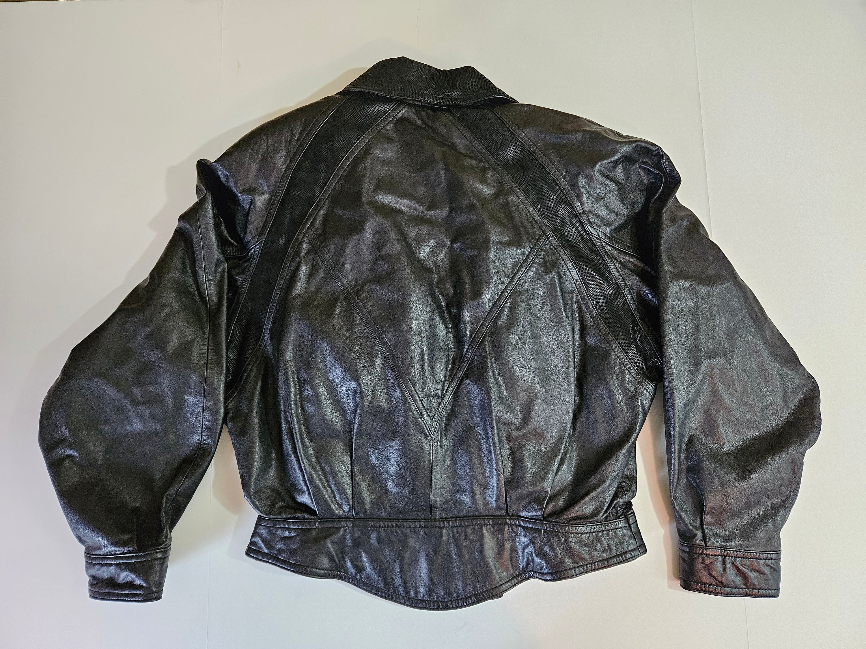 Studded Lambskin Leather Jacket - Black Silver – Ron Tomson